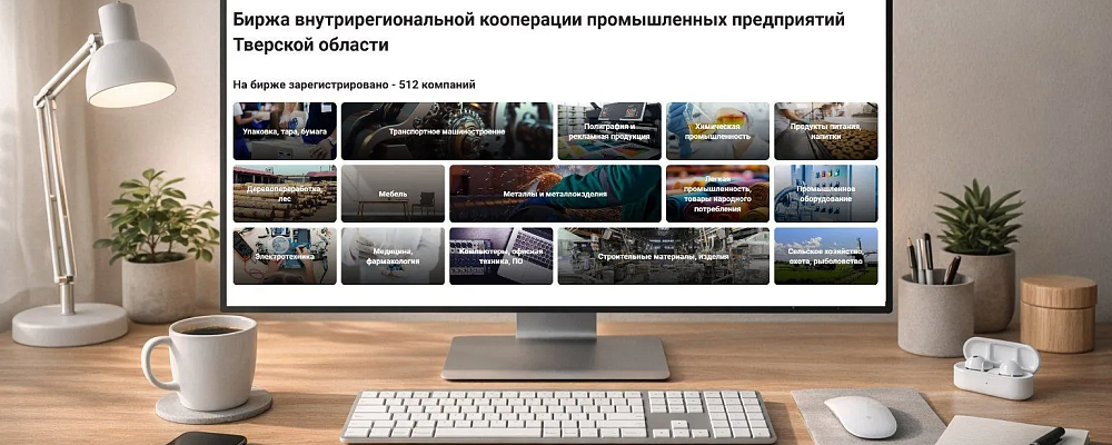 Функционал Биржи промышленных предприятий Тверской области стал еще удобнее
